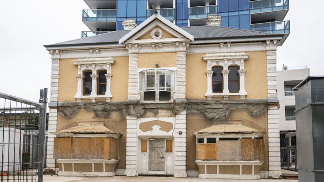 Davaar House on the corner of South Tce and Hutt St has languished in a state of disrepair. A new attempt is being made to restore the building. Picture: Nick Clayton