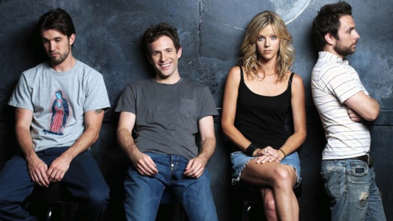 It’s Always Sunny in Philadelphia castmates Rob McElhenney (far left) and Charlie Day (far right) will produce a new comedy series.