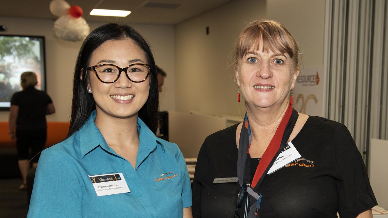 Elizabeth Jackson and Melissa Park at the Resource Industry Network's 20th Anniversary Celebration. Picture: Michaela Harlow