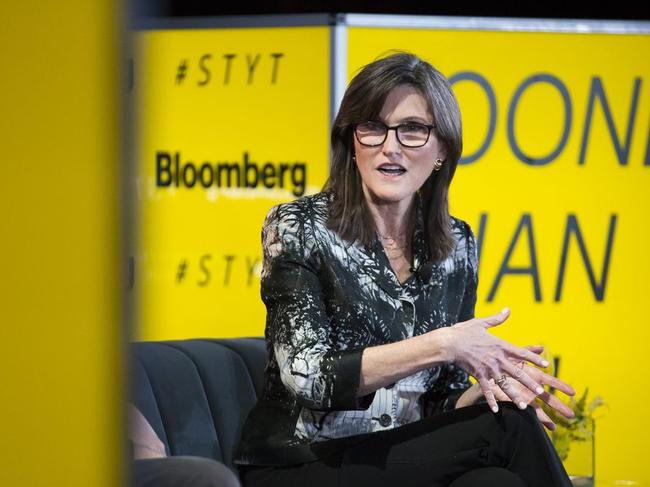 An ETF run by Cathie Wood grew its assets tenfold last year. PHOTO: ALEX FLYNN/BLOOMBERG NEWS