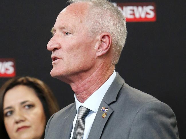 Steve Dickson (One Nation) pictured during the Sky News, Courier Mail leaders forum at the Broncos Leagues Club with Annastacia Palaszczuk (ALP), Tim Nicholls (LNP) and Steve Dickson (One Nation) ahead of the 2017 Queensland State Election.  Brisbane 16th of November 2017.  (AAP Image/Josh Woning)