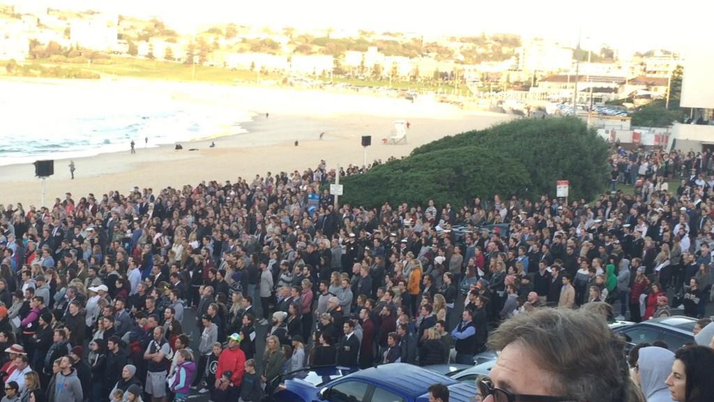 ANZAC day dawn service at Bondi