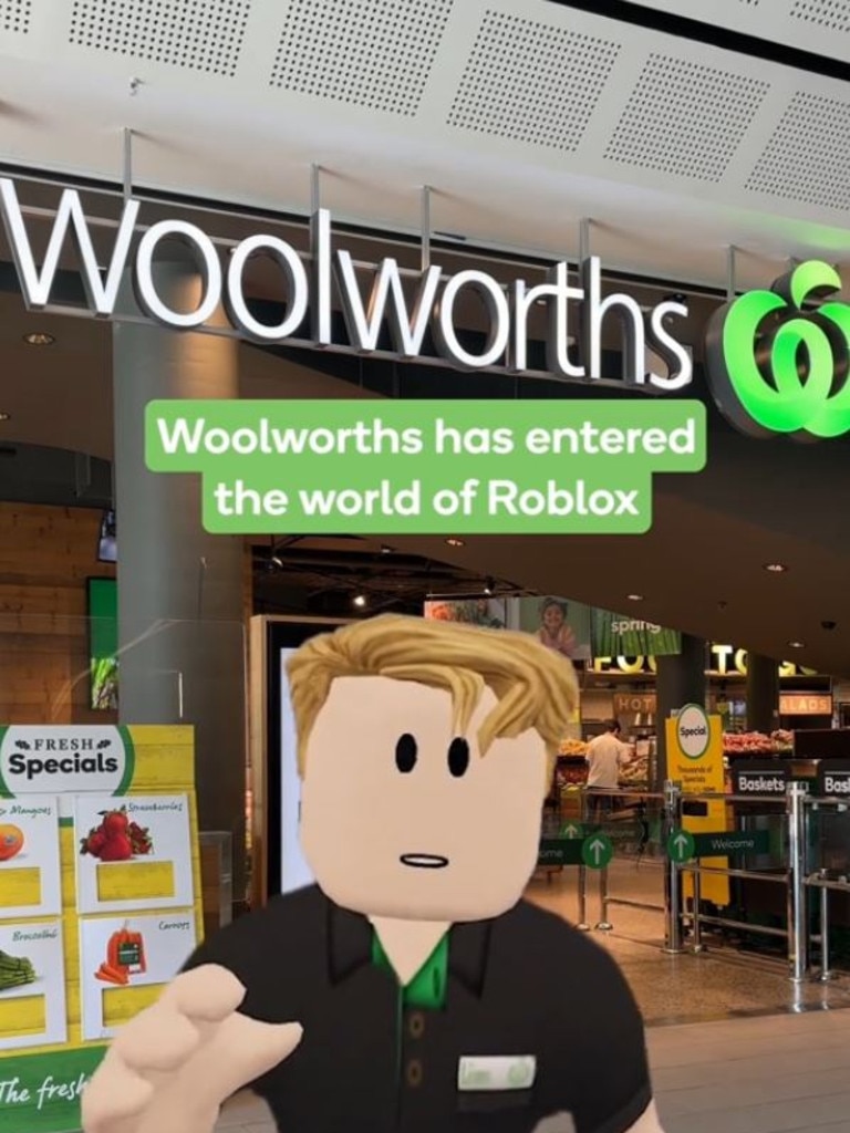 A Woolworths promotion for controversial multibillion-dollar gaming platform Roblox, has been slammed by Australian parents. Picture: Supplied