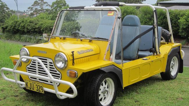 The 1979 Leyland Mini Moke Californian.