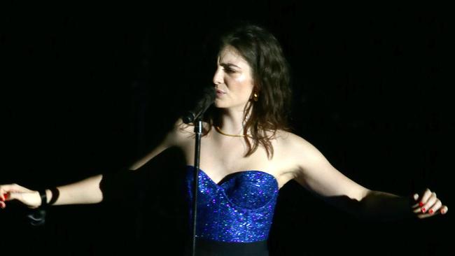 Lorde performs at Melbourne’s Sidney Myer Music Bowl in November. (Pic: Andrew Tauber)