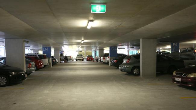 Vehicles parked at the Secure’s car park at the Gold Coast University Hospital.