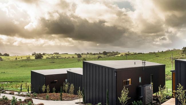 The new accommodation pods at Cupitt's Estate on the NSW south coast.