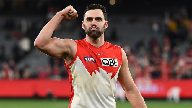 Paddy McCartin is starting as an intercept defender after being drafted at pick 1 as a full-forward. Picture: Quinn Rooney/Getty Images