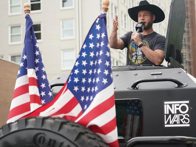 Tens of thousands of people are in Tulsa for the rally. Picture: AFP