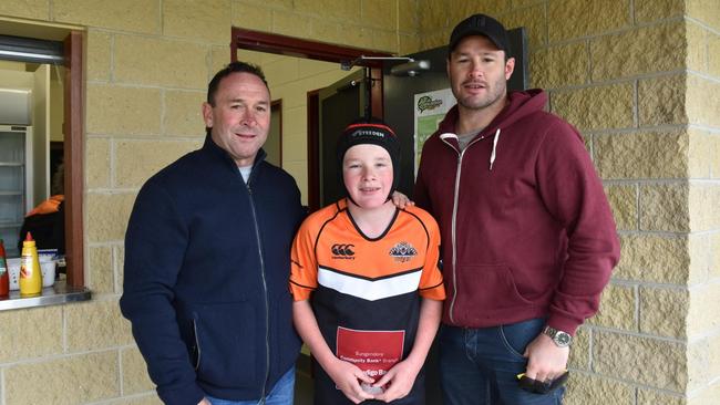 Hudson and with Raiders coach Ricky Stuart.