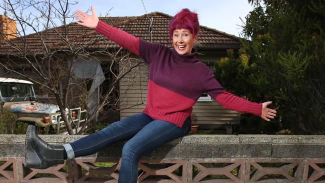 Sitting on the fence on social media doesn’t appeal to brick fence fan Elise Hopper. Picture: David Caird