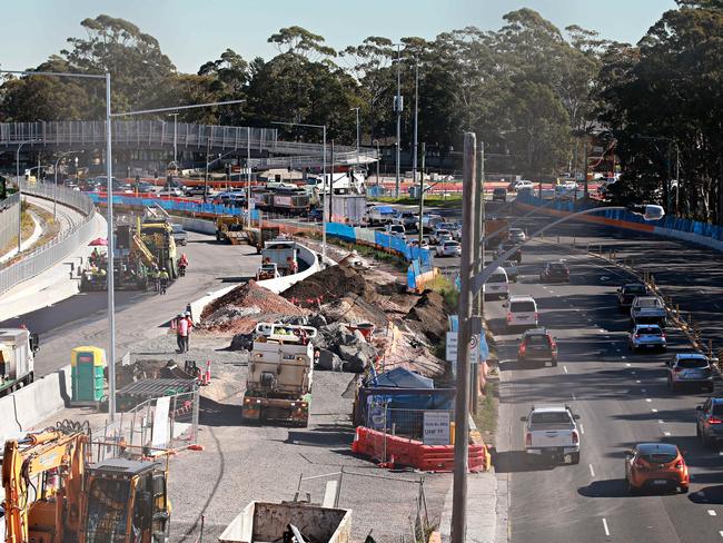 Areas like Warringah Rd Frenchs Forest show the council is already at capacity, said mayor Michael Regan. Picture: Adam Yip.