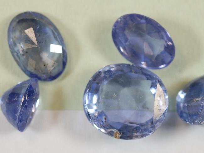 Some of the jewels recovered from the robbery.