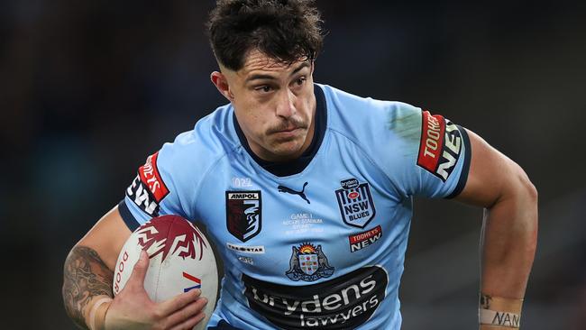 Kotoni Staggs has declared his allegiance to the Blues. Picture: Cameron Spencer/Getty Images