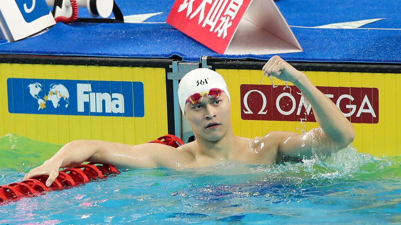 Sun Yang isn't gone yet. (Photo by Lintao Zhang/Getty Images)