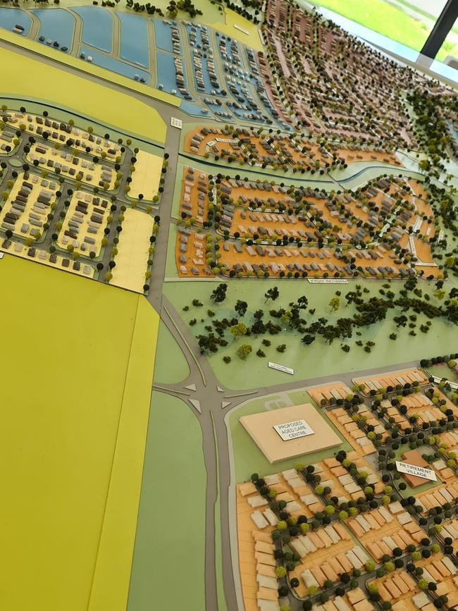 The 3D model of developer Stockland's Willowdale housing estate in Leppington.