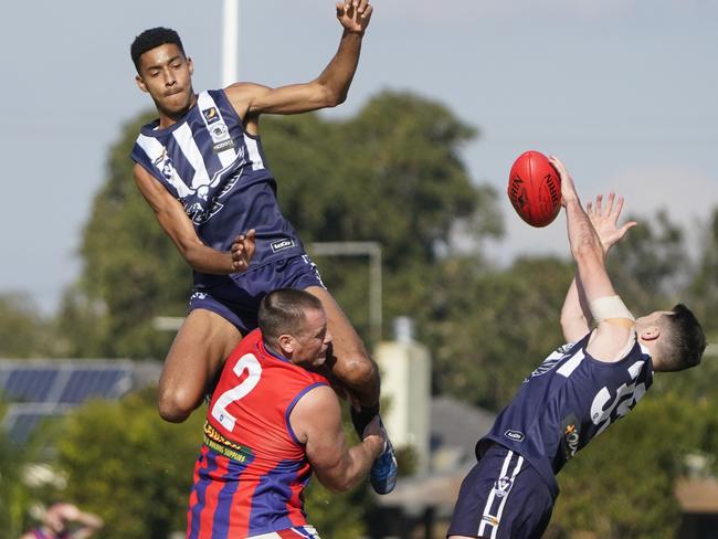 MPFNL Div 2 football: Edithvale-Aspendale v Rye. #27 Edithvale-Aspendale . Picture: Valeriu Campan