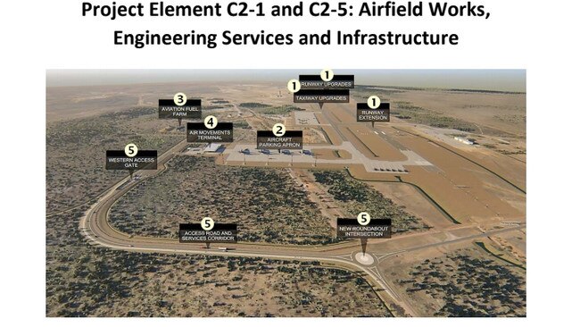 Projects for RAAF Tindal air hub. Picture: Defence