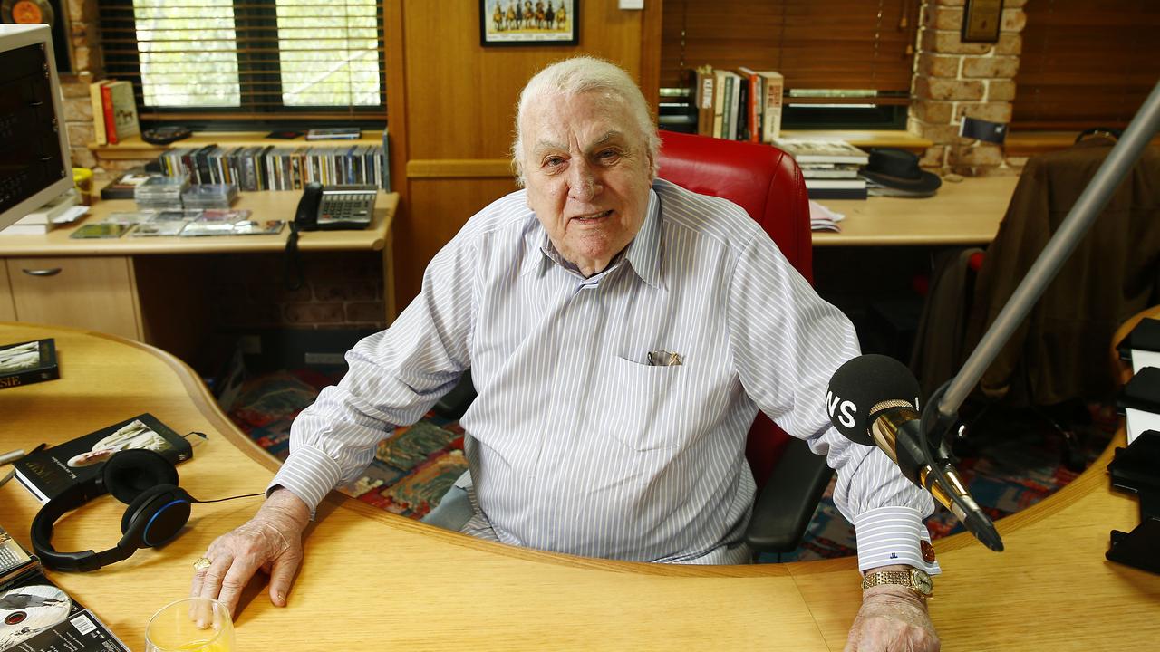 Talkback Radio icon John Laws in his 2SM studio. Picture: John Appleyard