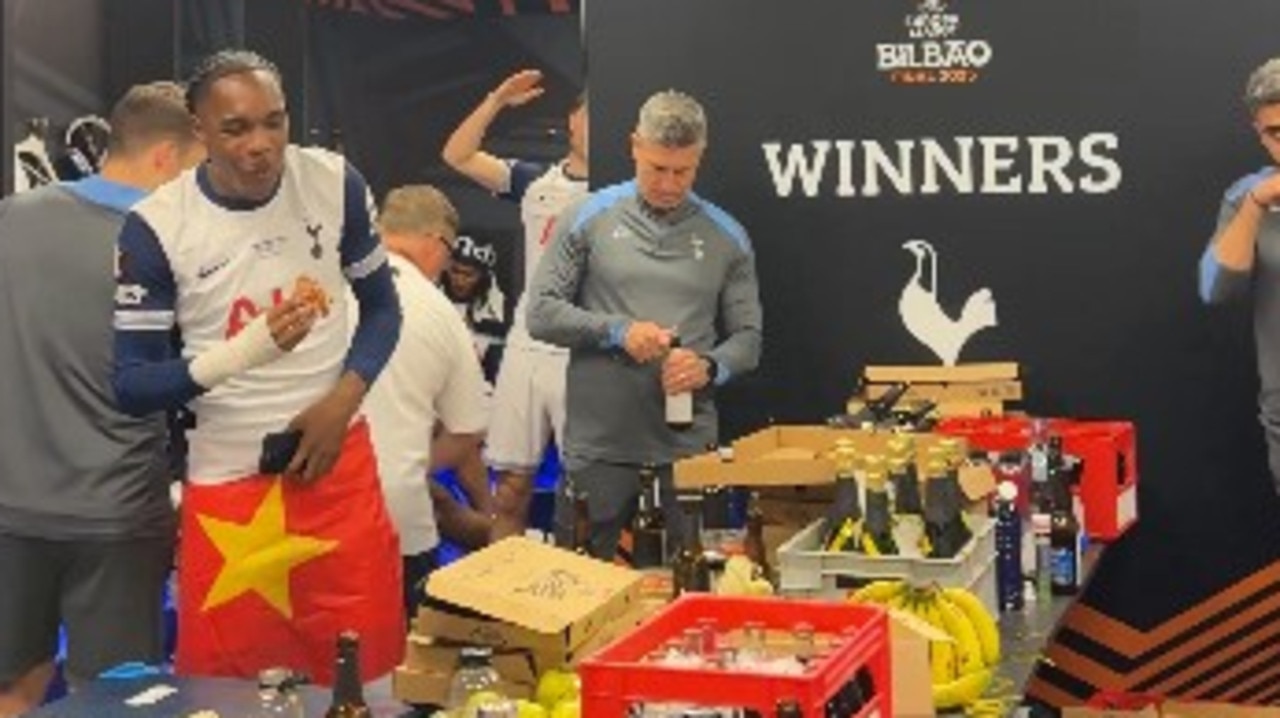 Watch: Inside Spurs’ wild 3am celebrations