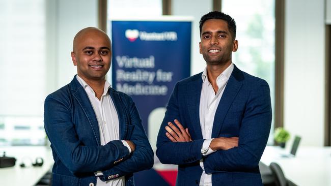 Vantari VR co-founders Dr Vijay Paul and Dr Nishanth Krishnananthan. Picture: Supplied