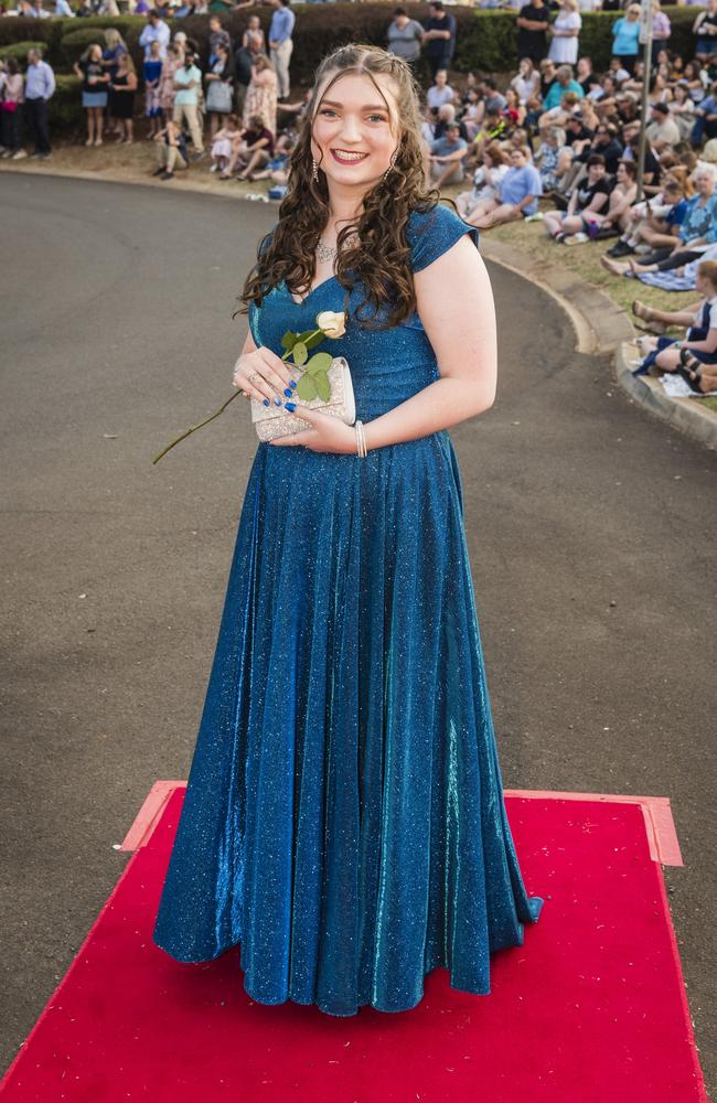 Bethany Bryde at Harristown State High School formal at Highfields Cultural Centre, Friday, November 17, 2023. Picture: Kevin Farmer