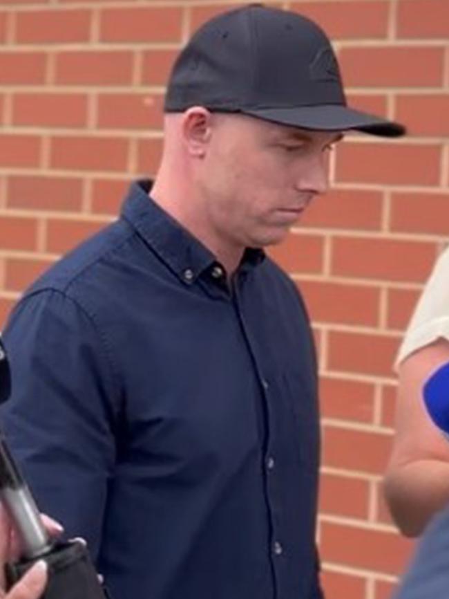 Haydn Mark Jenkinson leaves the Christies Beach Magistrates Court on Monday. Picture: Charlie Dadds