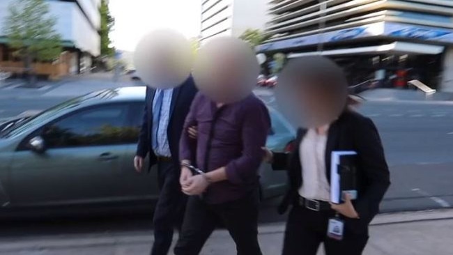 Bradley Lester Grey, then 54, after being extradited from Sydney. Picture: AFP