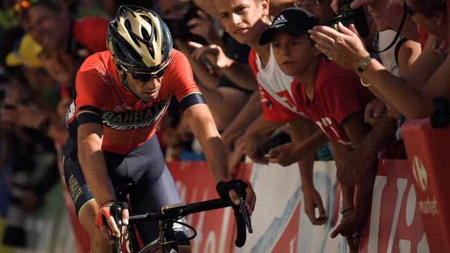 Italy's Vincenzo Nibali Tour came to an end after a fans camera cord caused him to crash.
