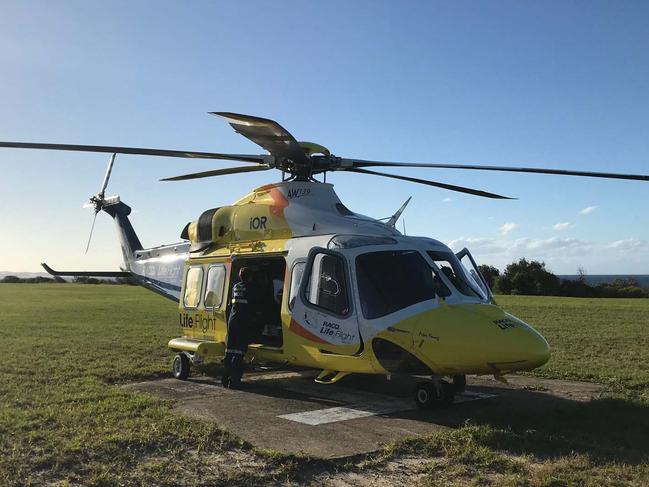 RACQ LifeFlight has noticed a spike in laser attacks on rescue helicopters and air ambulances in 2020. Picture: RACQ LifeFlight Rescue