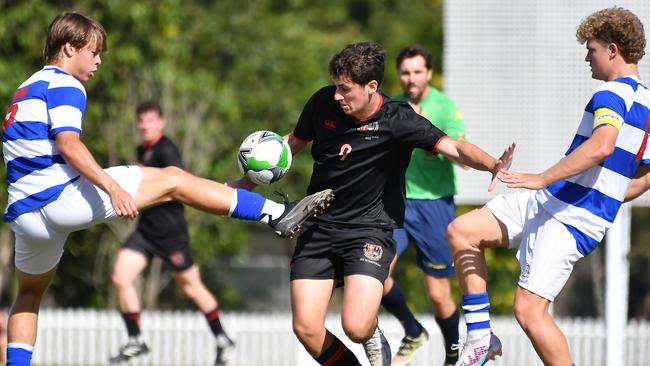 GPS First XI football between Terrace and Nudgee College. Saturday May 6, 2023. Picture, John Gass