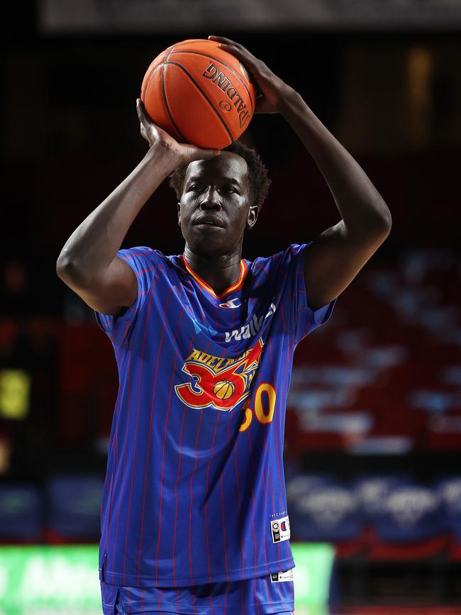Akech Aliir was with the 36ers last season, but will link with Melbourne United for NBL25. Picture: Sarah Reed/Getty Images