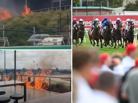 A fire at an adjoining venue caused a delay to the Cranbourne Cup meeting. Main picture: Getty Images