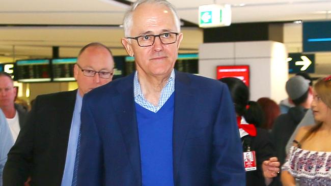 Malcolm Turnbull has left the country. The former PM is fleeing to New York.