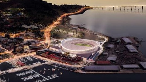 $240 million for a football stadium in Hobart . Supplied