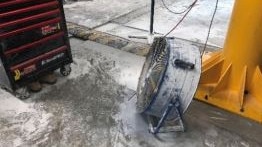 Dust deposits in a south east Queensland workplace - Photo: Work, Health and Safety Queensland