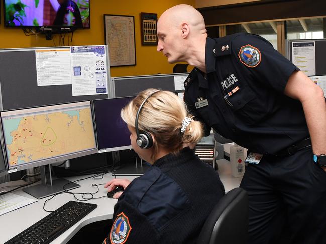 NTPFES are launching the Advanced Mobile Location program which helps locate people in trouble with better ease. Joint Emergency Services Communications Centre Acting Superintendent Drew Slape .    Picture Katrina Bridgeford.