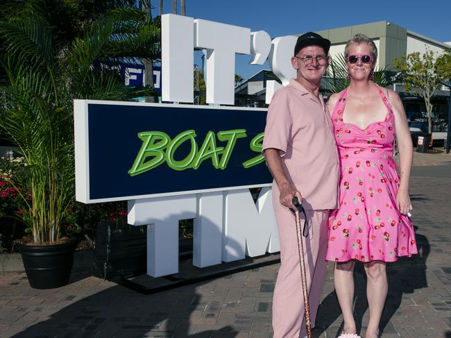 David and Alison Costello at the Sanctuary Cove Boat Show. Picture: Glenn Campbell