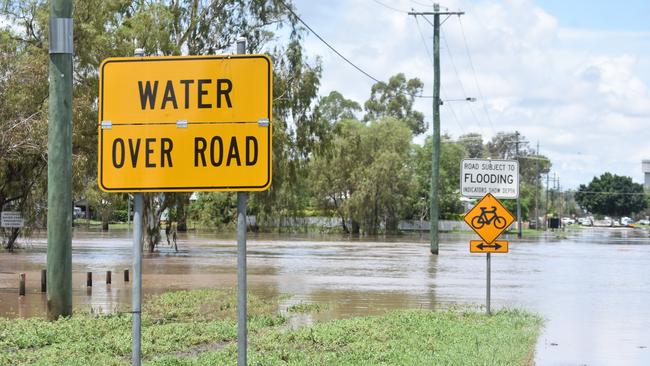 Water from the Myall Creek has flooded Dalby this weekend.