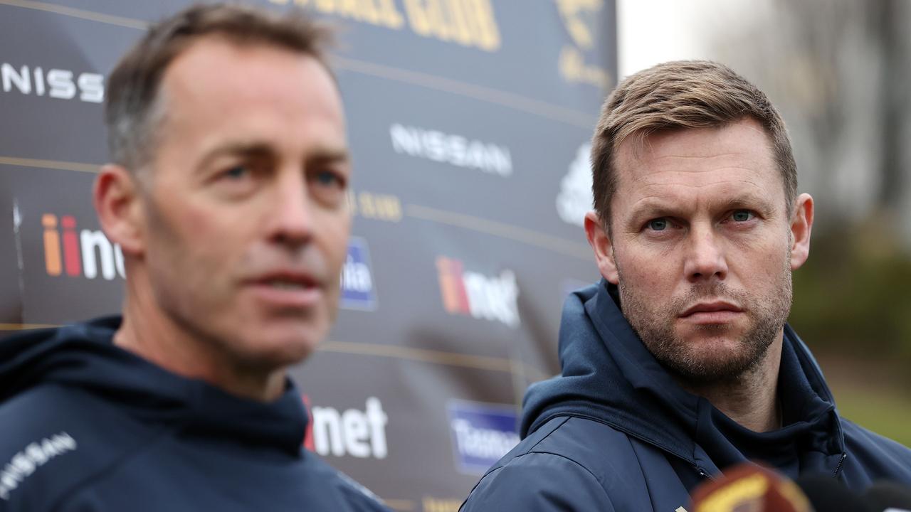 Alastair Clarkson and Sam Mitchell Pic: Michael Klein