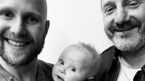 Gary Ablett Jnr with his son Levi and father Gary Ablett Snr. Picture: Instagram