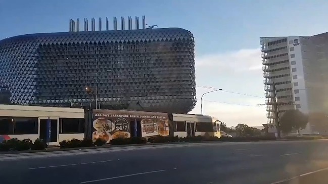 First tram to East Terrace