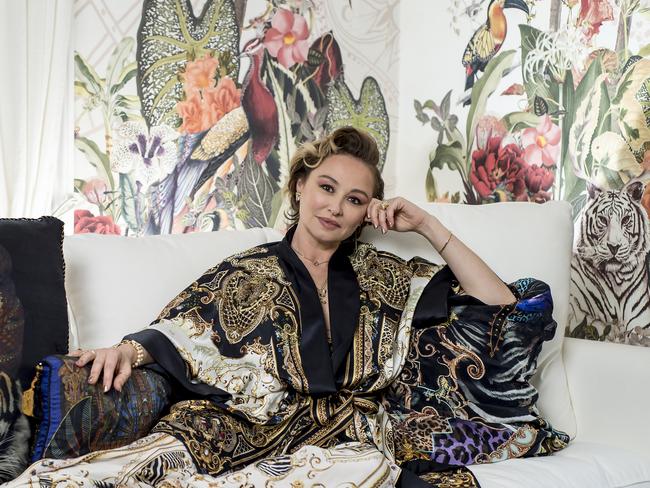 Fashion designer Camilla Franks is a wallpaper fan. Picture: Wentworth Courier/Troy Snook