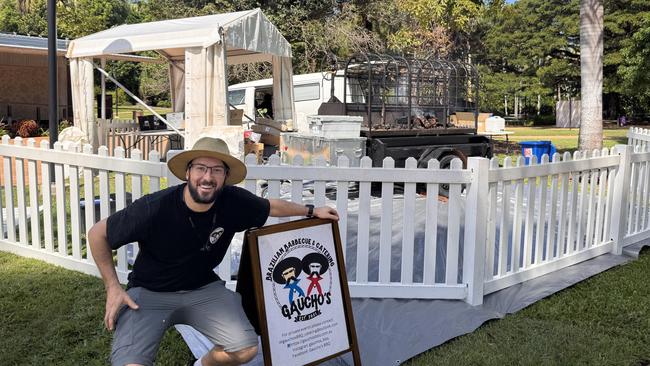 Felipe Vieira of Gaucho’s Brazilian BBQ and Catering. Picture: Stephanie Hanlon