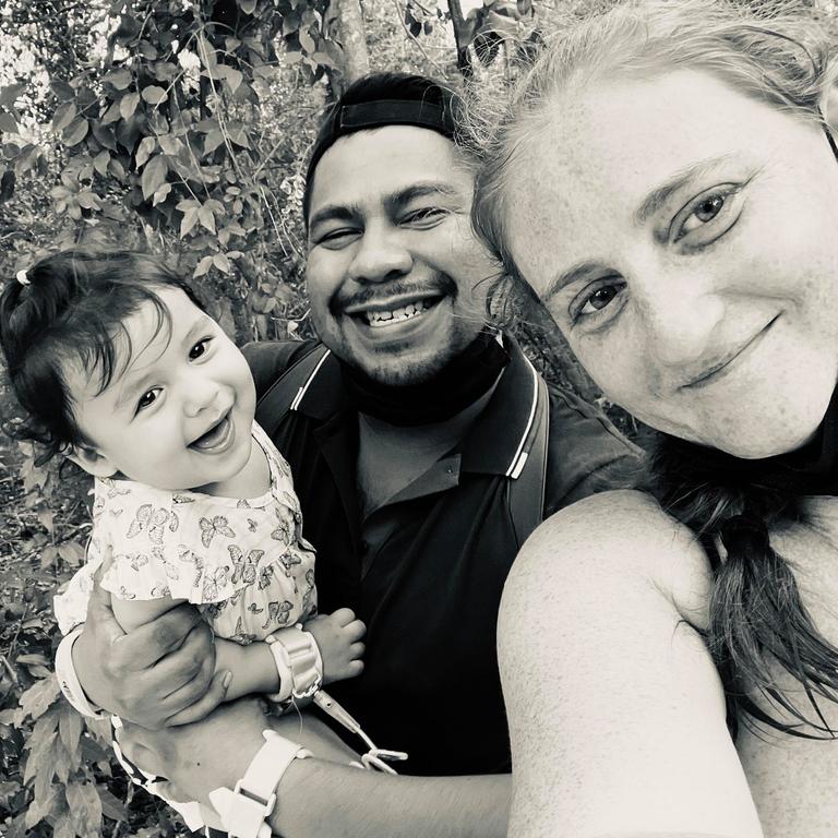 Whitsundays woman Tahnee Shanks has gone missing in Mexico. Her daughter Adelynn was found alone at a church. Reports suggest the father is missing too. Picture: Facebook