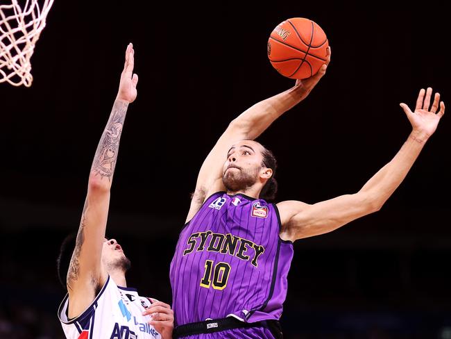 Xavier Cooks take flight on Sunday. Picture: Mark Kolbe/Getty Images