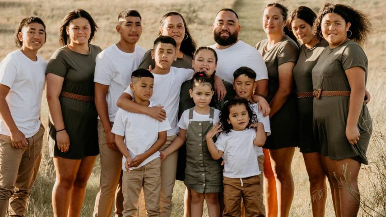 A family photo of the football playing family. Pic: Supplied