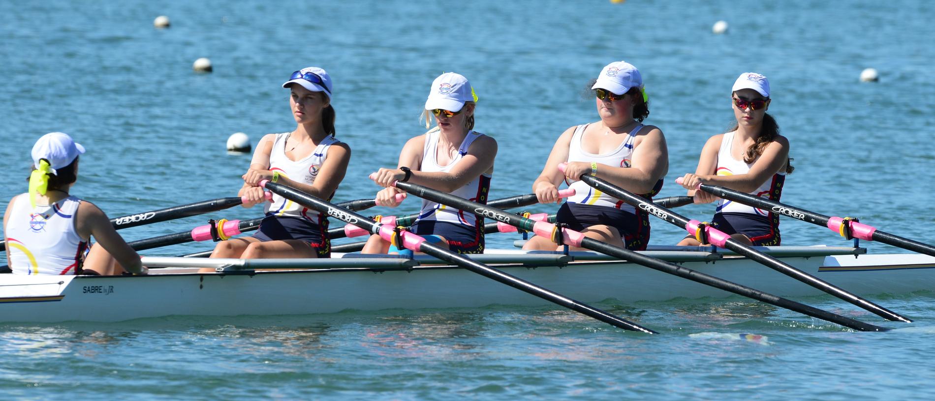 Norwood International High School competes at Head of the River, West Lakes, March 19. Picture: Michael Marschall