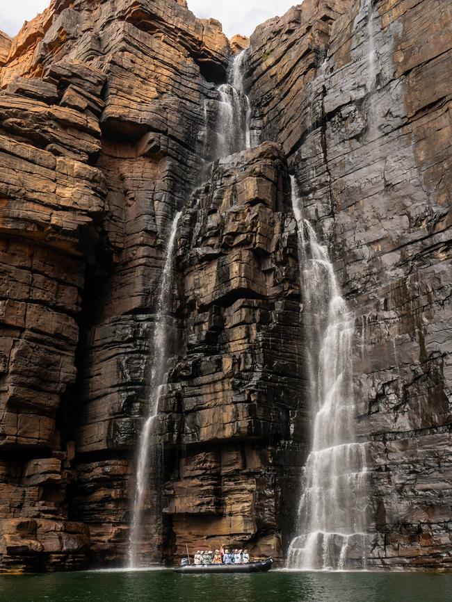 At the foot of the King George Falls. Picture: Seabourn