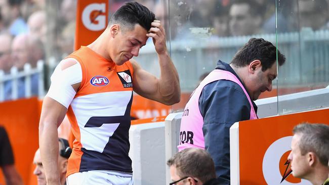 Dylan Shiel’s day ended early due to concussion.